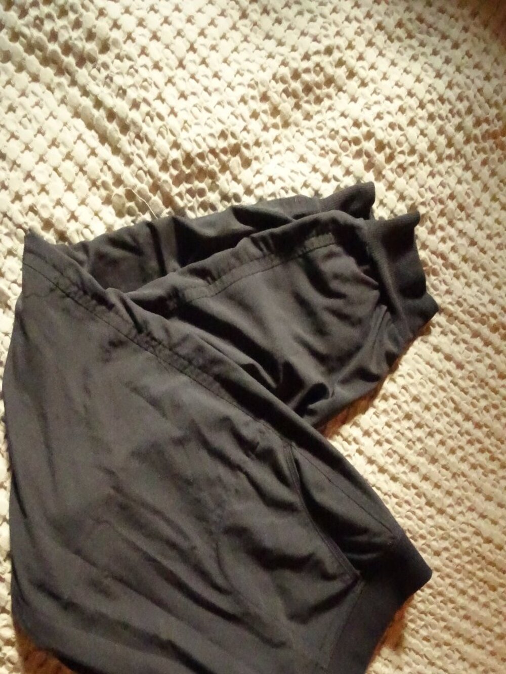 Athleta Charcoal Grey Jogger Pants Size 10 Ribbed Waistband Drawstring Pockets